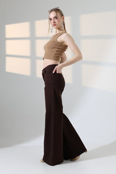 Geniş Paça Kot Pantolon 7082