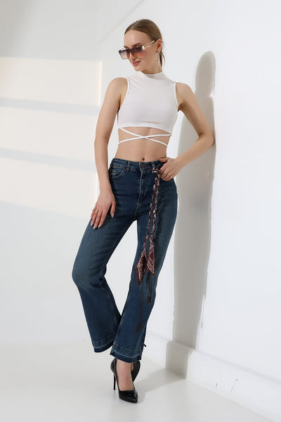 Pantalon Denim Flare 7104