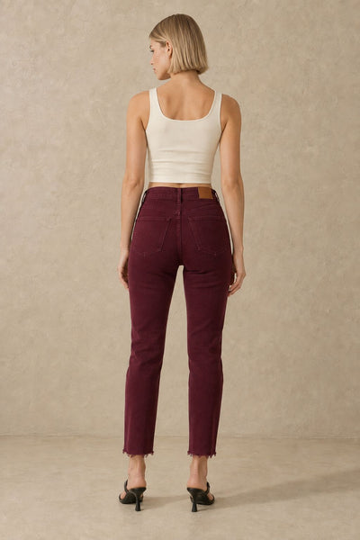 Blugi Mom Fit cu tiv netivit 764