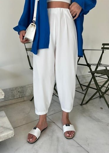 Pantaloni de dama din crep tip balon, 20766