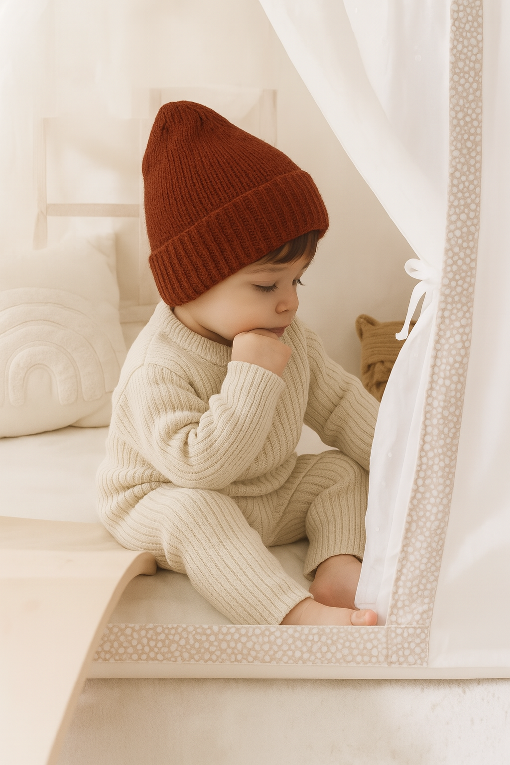 Bebek Triko Bere | 6 Ay–4 Yaş | RG Brand | RG352 - KİREMİT