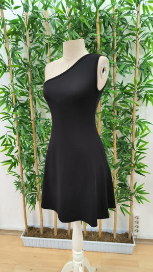 Rochie mini din crep cu un singur umăr pentru femei, 26703