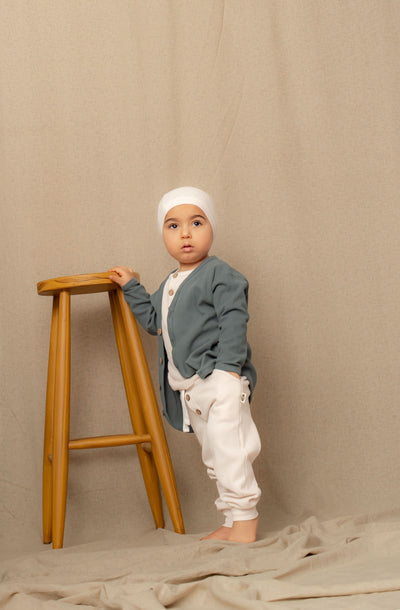 Unisex Düğme Detaylı Bebek Hırkası | 6 Ay–4 Yaş | RG Brand | RG164 - PEMBE