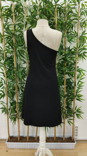 Rochie mini din crep cu un singur umăr pentru femei, 26703