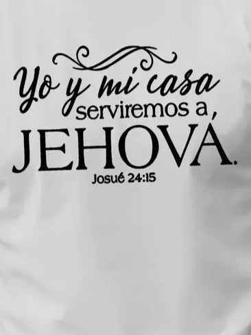 Tricou bărbați Jehova imprimat, bumbac pieptănat, 18545