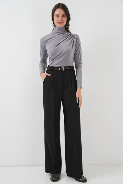 925 Bluza Sandy cu fronseur - Gri