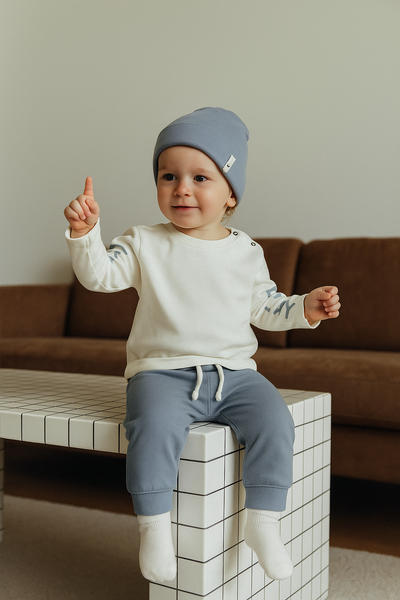 Bebek OXO Baskılı 4’lü Set | 6 Ay–4 Yaş | RG Brand | RG226 - GRİ