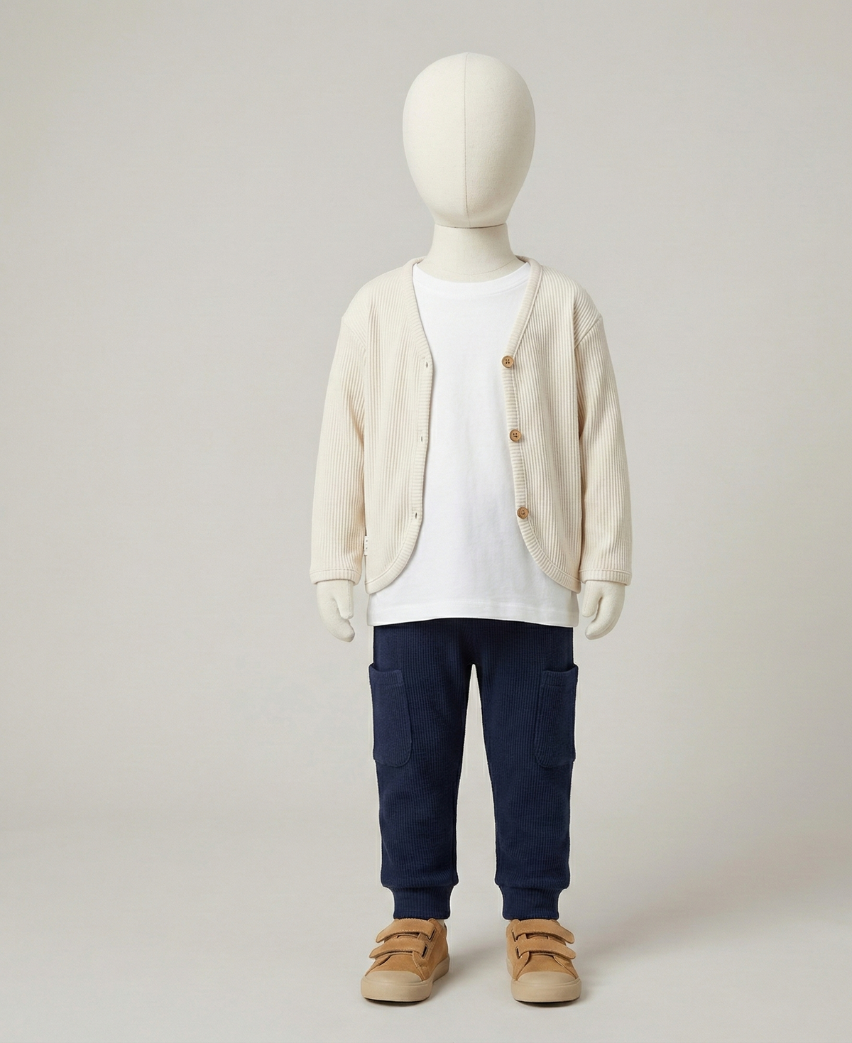Unisex Düğme Detaylı Bebek Hırkası | 6 Ay–4 Yaş | RG Brand | RG164 - MAVİ