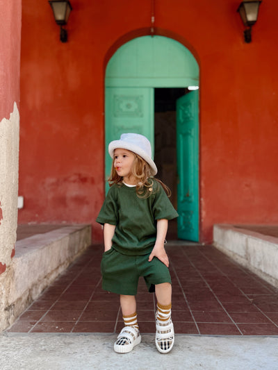 Kız ve Erkek Bebek Yazlık Tişört 2’li Set | 6 Ay–4 Yaş | RG Brand | RG342 - KİREMİT