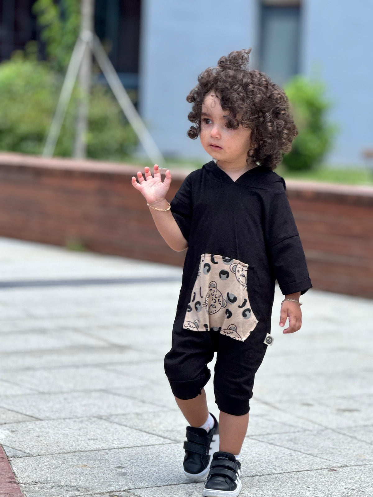 Bebek Unisex Organik Pamuklu Kapüşonlu Tulum | 6 Ay–4 Yaş | RG Brand | RG213 - EKRU