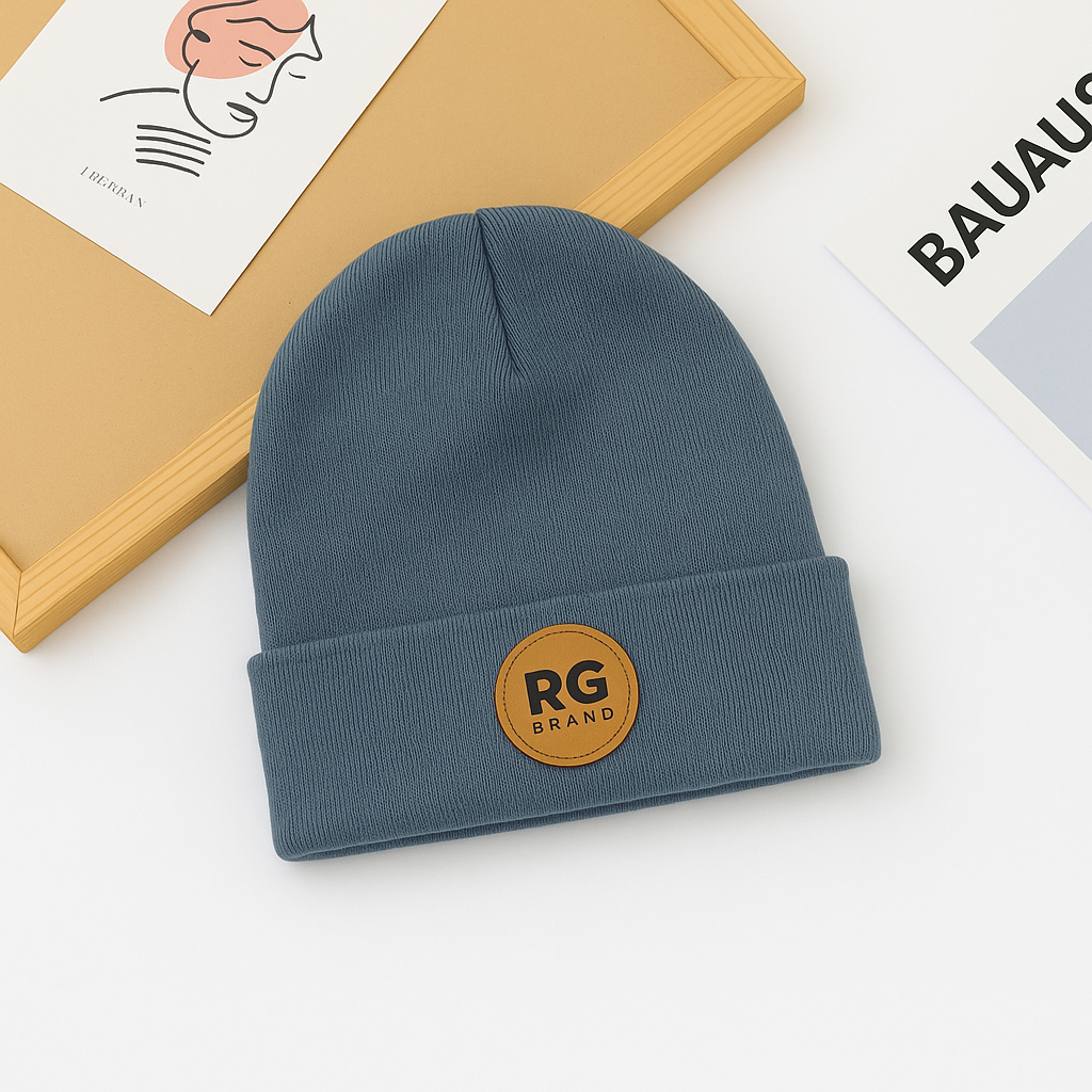 Yumuşak Etiket Detaylı Katlamalı Bere | 3–9 Yaş | RG Brand | RG1536 - İNDİGO