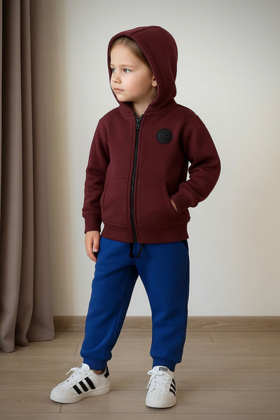 Bebek Fermuarlı Hırka Eşofman Takımı | 6 Ay–4 Yaş | RG Brand | RG253 - BORDO