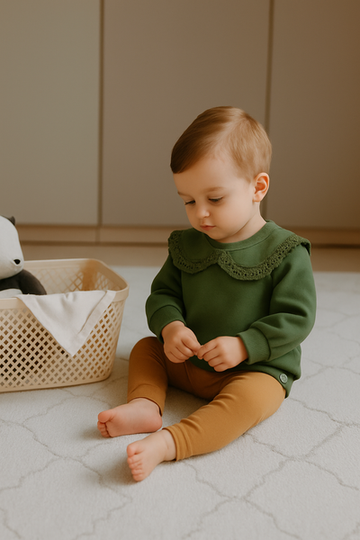 Baby Lace Sweater | 6 Months–4 Years | RG Brand | RG358 - Khaki