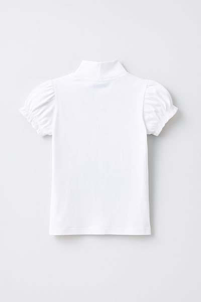 Prenses Kol Yarım Yaka Çocuk Badi | 6–12 Yaş | RG Brand | RG450 - GRİ