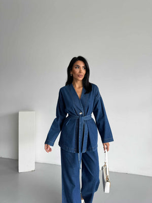 Kimono Kot Takım 1801 - Lacivert