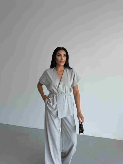 Set vestă - Gri