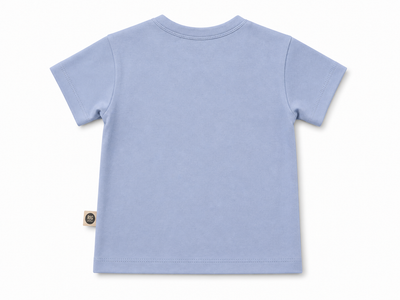 Bebek T-shirt | 6 Ay – 3 Yaş | Ekru | Çilek Baskı | %100 Pamuk Yazlık | RG387 - MAVİ