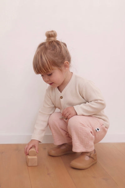 Bebek Balon Pantolon | Çift Cepli Müslin | 6 Ay–4 Yaş | Kız & Erkek | RG Brand | RG393 - PEMBE