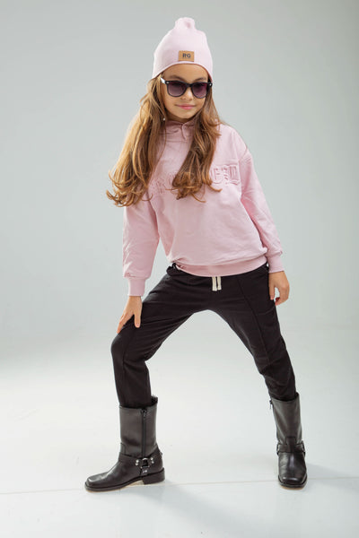 Çocuk Kapüşonlu Eşofman Takımı | RG Brand | 3–9 Yaş | RG1484 - PEMBE
