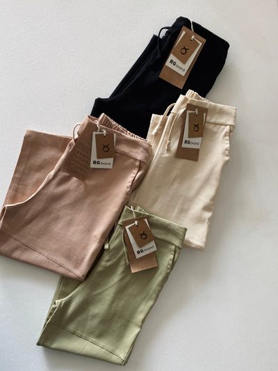 Çocuk Unisex Keten Pantolon | 3–9 Yaş | RG Brand | RG1575 - MİNT