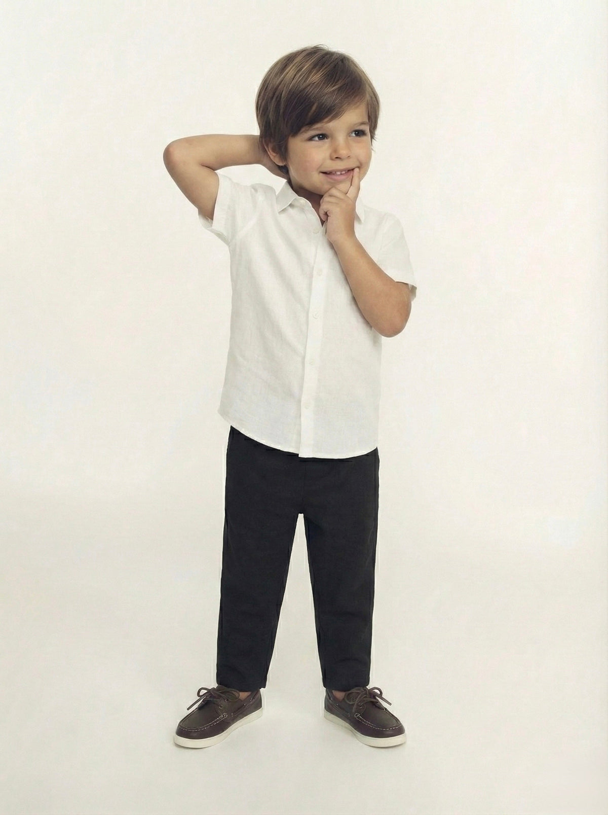 Çocuk Unisex Keten Pantolon | 3–9 Yaş | RG Brand | RG1575 - MİNT