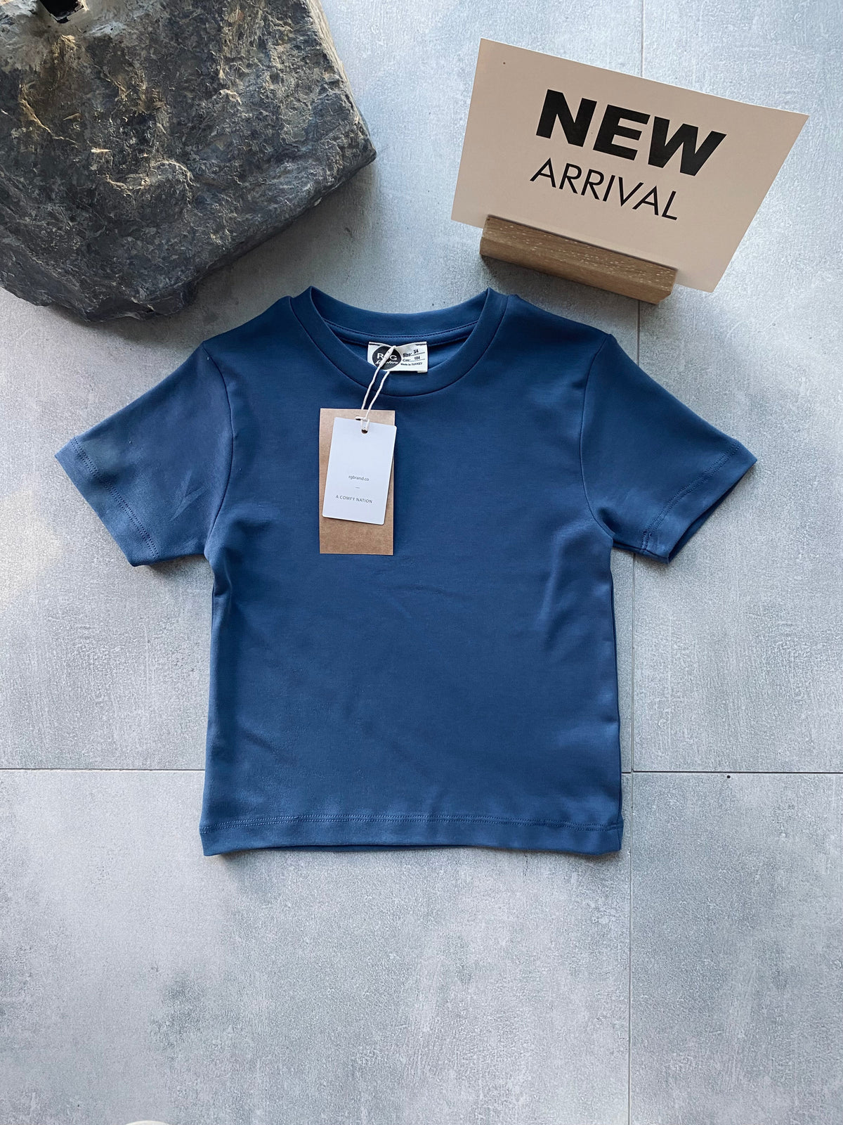Çocuk Pamuklu Basic Tişört | 3–9 Yaş | RG Brand | RG1583 - YEŞİL