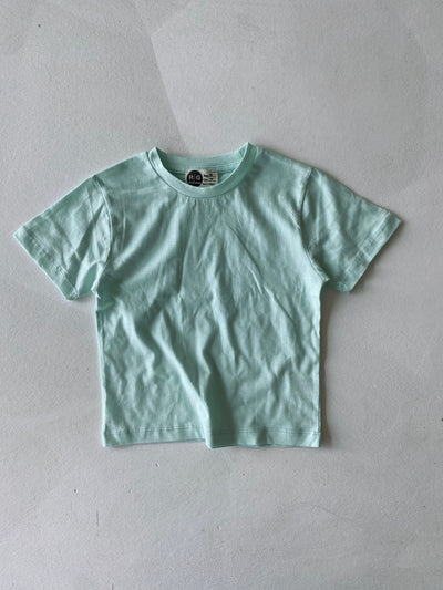 Tricou simplu din bumbac pentru copii | Vârste 3-9 ani | Marca RG | RG1583 - VERDE