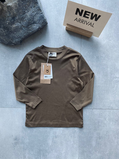 Genç Çocuk Basic Uzun Kollu Pamuk Tişört | Kız Ve Erkek | 9–15 Yaş | RG Brand | RG3701 - SAKS