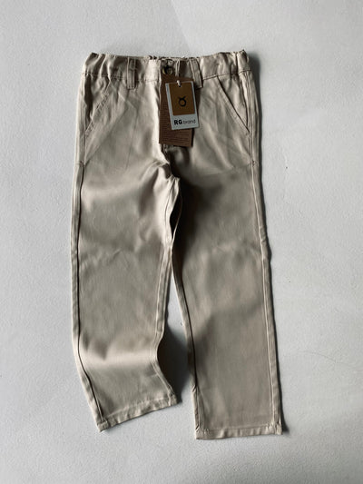 Erkek Çocuk Chino Pantolon Cepli %100 Pamuk 3–9 Yaş 4 Mevsim | RG1707 - TAŞ