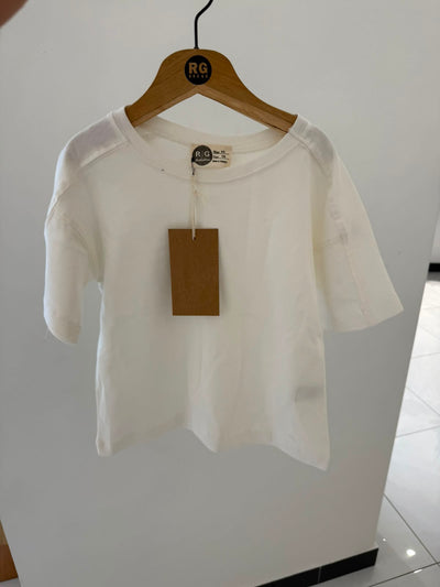 Çocuk Oversize Basic Tişört | %100 Pamuk | 3–9 Yaş | Kız & Erkek | RG1766 - LACİVERT
