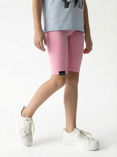 Genç Kız Çocuk Likralı Şort Tayt | 9–15 Yaş | RG Brand | RG3282 - PEMBE