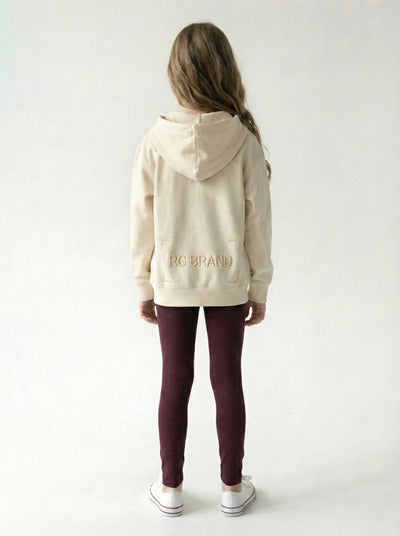 Genç Kapüşonlu Fermuarlı Sweatshirt | RG Brand | 9–15 Yaş | RG3285 - MOR