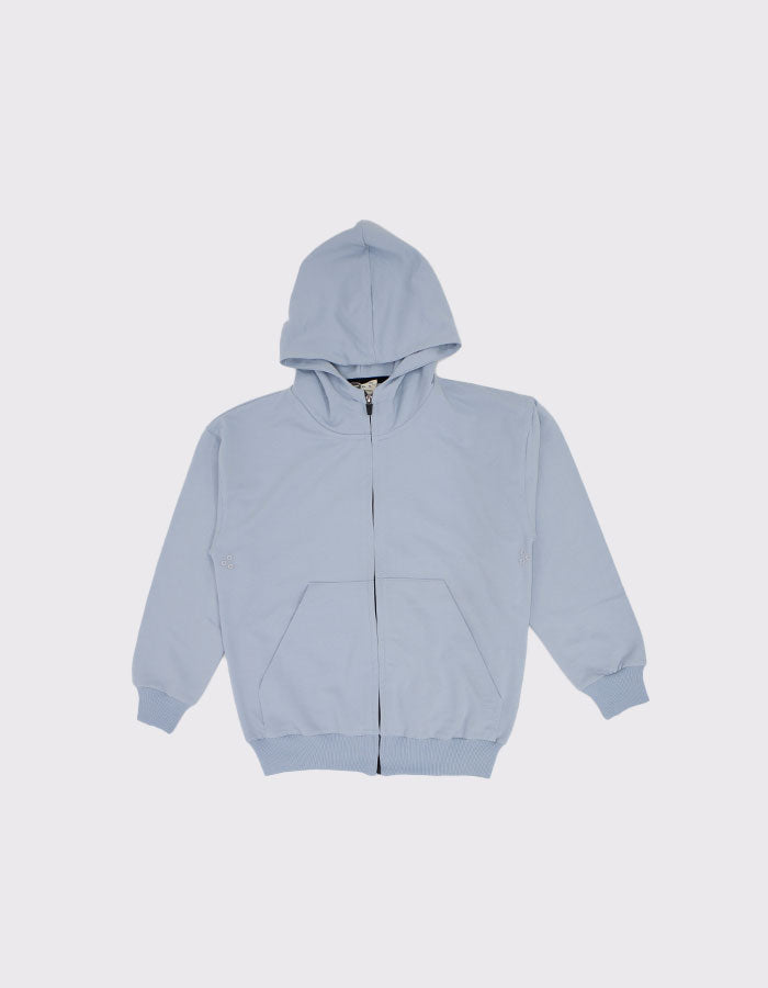 Genç Fermuarlı Kapüşonlu Sweatshirt | RG Brand | 9–15 Yaş | RG3258 - MOR