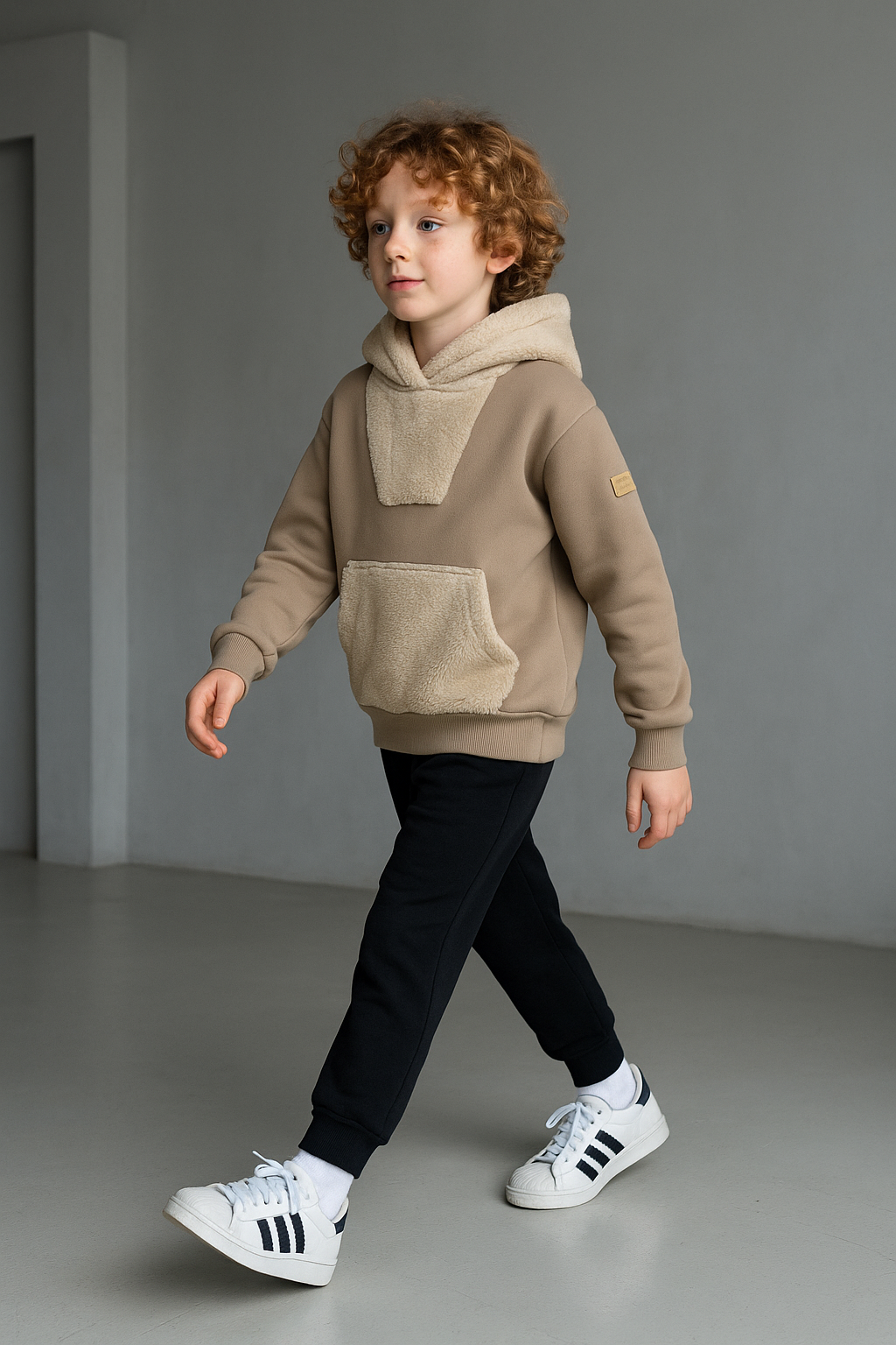 Genç Unisex Kanguru Cepli Kapüşonlu Sweatshirt | 9–15 Yaş | RG Brand | RG3310 - SİYAH
