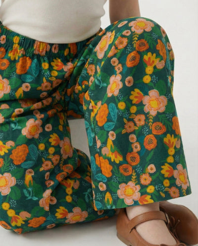 Genç Geniş Paça Yüksek Bel Elastik Pantolon | 9–15 Yaş | RG Brand | RG3335 - MOR
