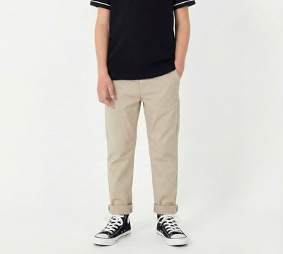 Erkek Çocuk Chino Gabardin Pantolon 9–15 Yaş | RG Brand | RG3352 - TABA