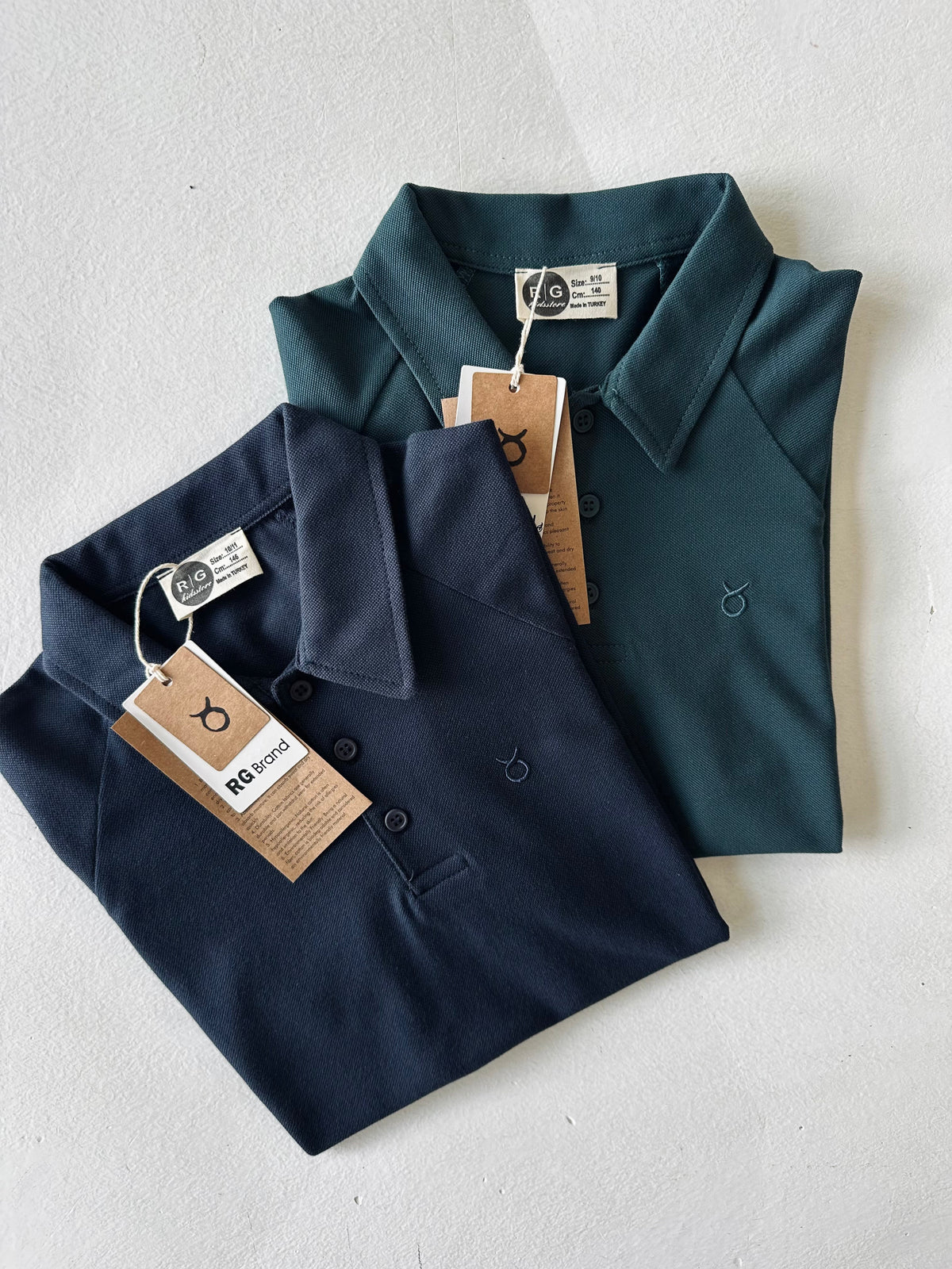 %100 Pamuk Pike Polo Yaka Genç Çocuk Tişörtü | Günlük Rahat | 9-15 Yaş | RG3396 - BEYAZ