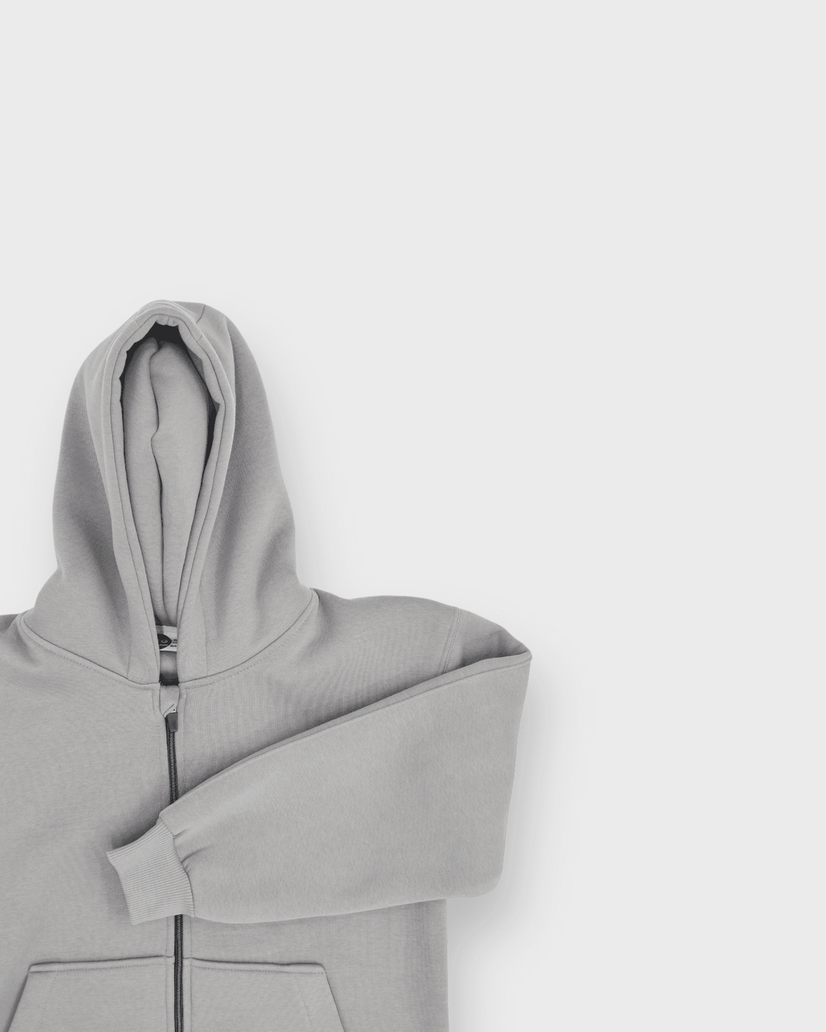 Genç 3 İplik Kapüşonlu Ve Fermuarlı Sweatshirt | 9–15 Yaş | RG Brand | RG3404 - KOYU GRİ
