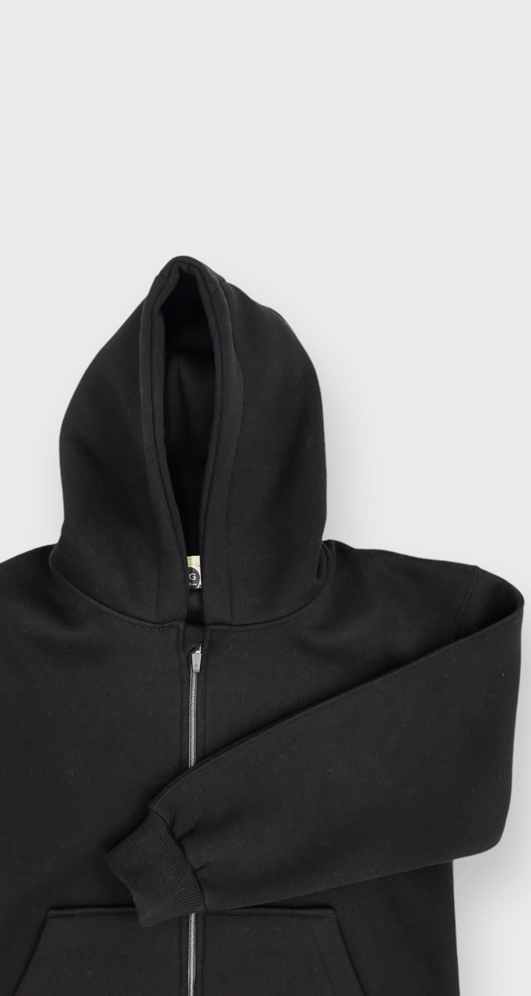 Genç 3 İplik Kapüşonlu Ve Fermuarlı Sweatshirt | 9–15 Yaş | RG Brand | RG3404 - KOYU GRİ