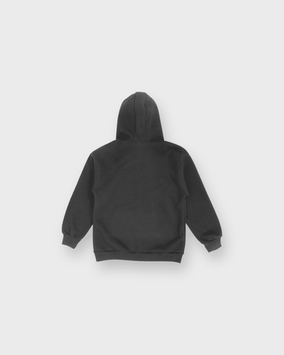 Genç 3 İplik Kapüşonlu Ve Fermuarlı Sweatshirt | 9–15 Yaş | RG Brand | RG3404 - SİYAH