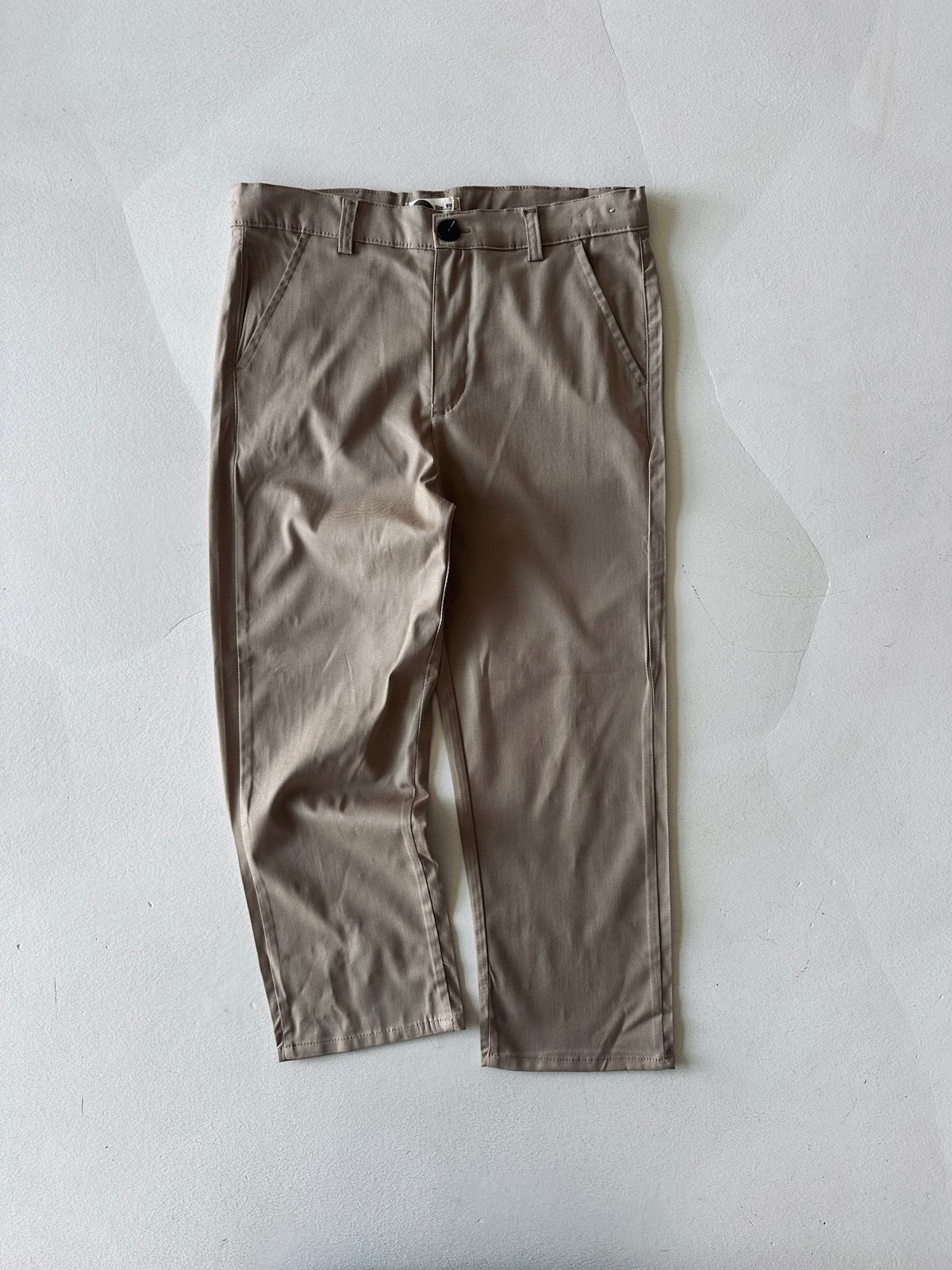 Genç Çocuk Klasik Kesim Pantolon %100 Pamuk | 9–15 Yaş | İlkbahar–Yaz | RG Brand | RG3708 - TAŞ