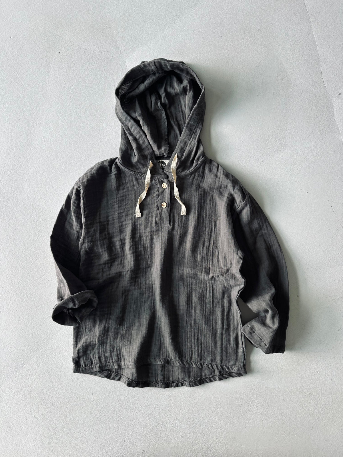Genç Kız ve Erkek Müslin Kapüşonlu Sweatshirt | 9–15 Yaş | RG Brand | RG3709 - FÜME