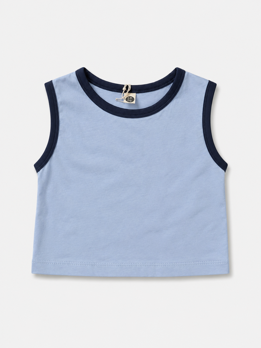 Bebek Atlet | Biyeli | 6 Ay–4 Yaş | %100 Pamuk Yazlık | Beyaz, Mavi & Kahverengi | RG Brand | RG389 - MAVİ