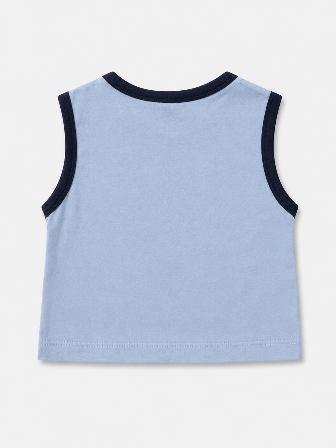 Bebek Atlet | Biyeli | 6 Ay–4 Yaş | %100 Pamuk Yazlık | Beyaz, Mavi & Kahverengi | RG Brand | RG389 - MAVİ