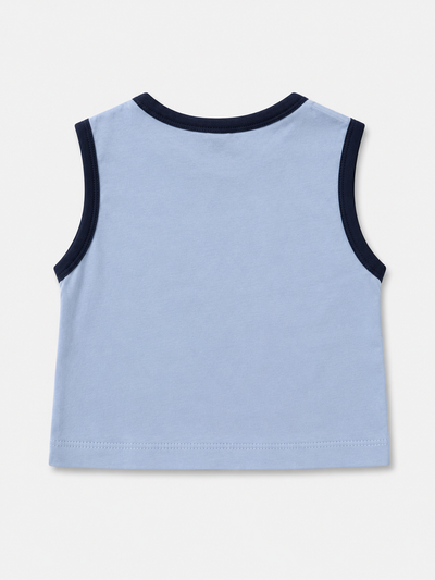 Bebek Atlet | Biyeli | 6 Ay–4 Yaş | %100 Pamuk Yazlık | Beyaz, Mavi & Kahverengi | RG Brand | RG389 - BEYAZ