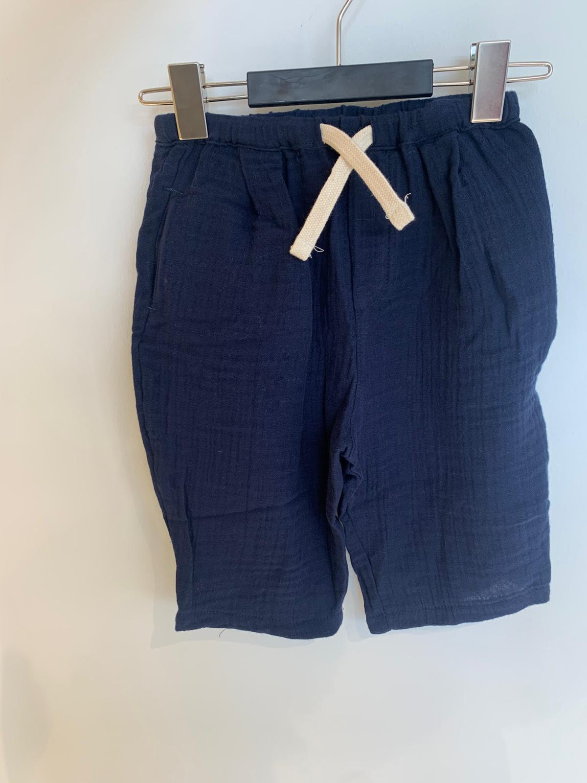Baby Balloon Pants | Double Pocket Muslin | 6 Months–4 Years | Girls & Boys | RG Brand | RG393 - NAVY BLUE