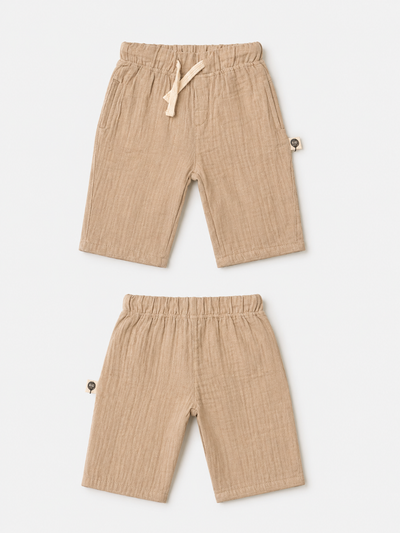 Bebek Balon Pantolon | Çift Cepli, Müslin | 6 Ay–4 Yaş | Kız & Erkek | RG Brand | RG394 - TAŞ