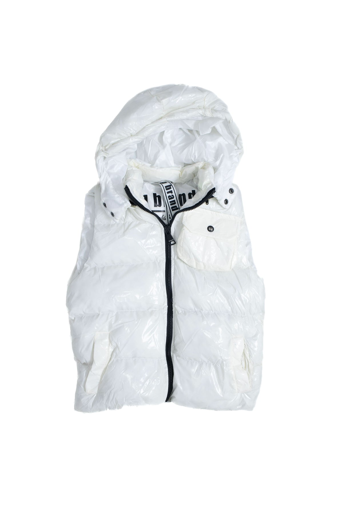 Unisex Kışlık Puffer Yelek - BEYAZ