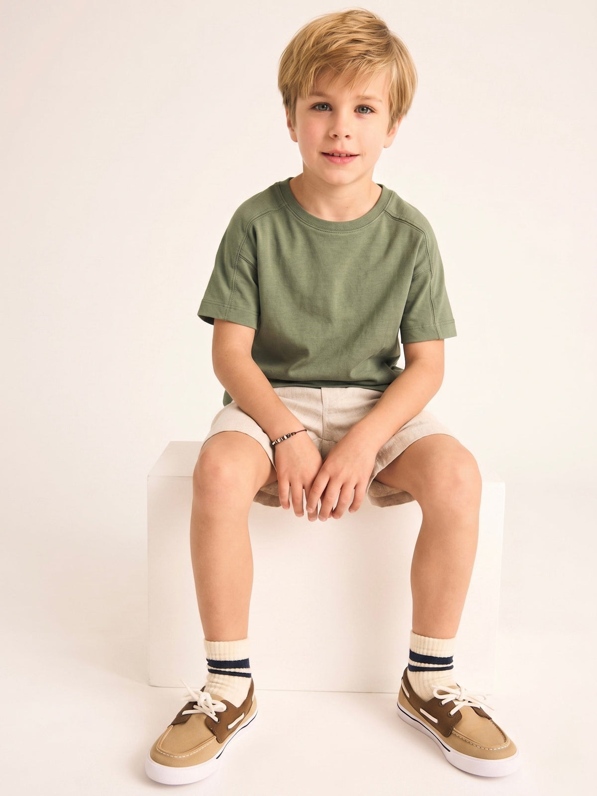 Çocuk Oversize Basic Tişört | %100 Pamuk | 3–9 Yaş | Kız & Erkek | RG1766 - LACİVERT