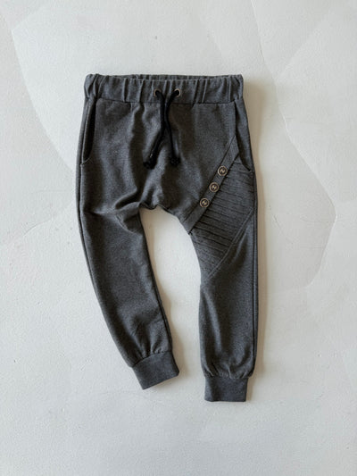 Çocuk Unisex Düğme Detaylı Konfor Eşofman| RG Brand | 3–9 Yaş | RG1144 - GRİ